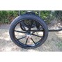 EZ Entry Horse Cart-Pony Size 55"/60" Straight Shafts w/18" Motorcycle Tires